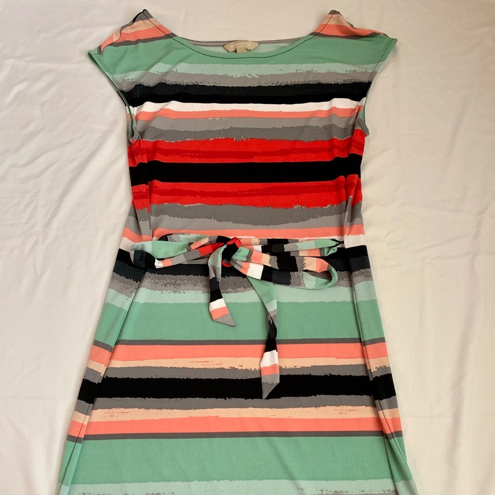 Banana Republic rainbow striped dress.